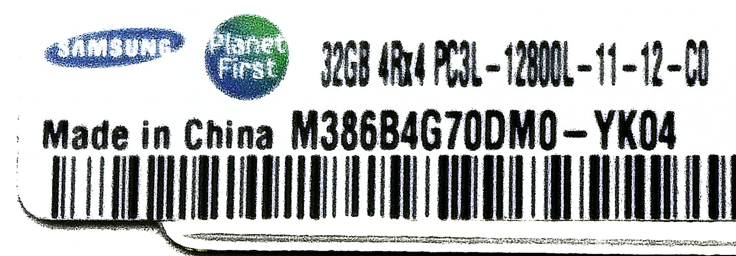 Dell M386B4G70DM0-YK04 32GB PC3L-12800L DDR3-1600 4RX4 ECC, Used