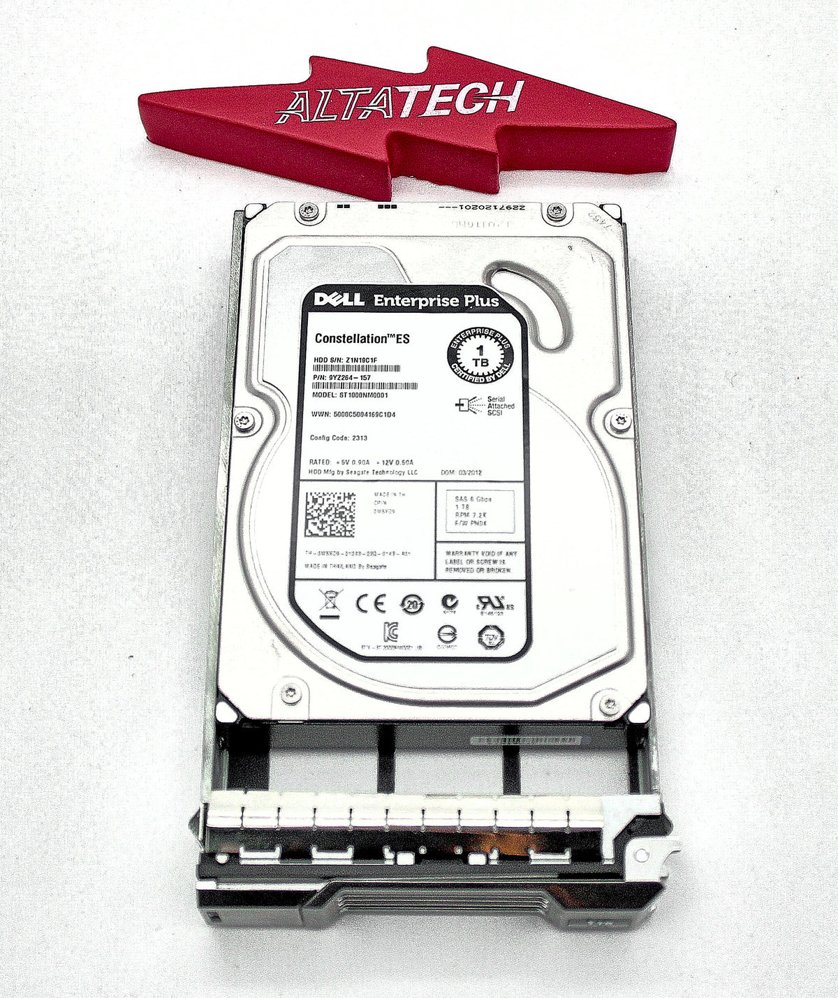 Dell M5XD9-EQL 1TB 7.2K SAS 3.5 6G HDD EP+, Used