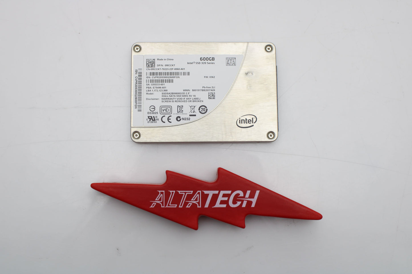 Dell MCCKT 600GB SSD Sata 2.5 3g mlc HDD, Used