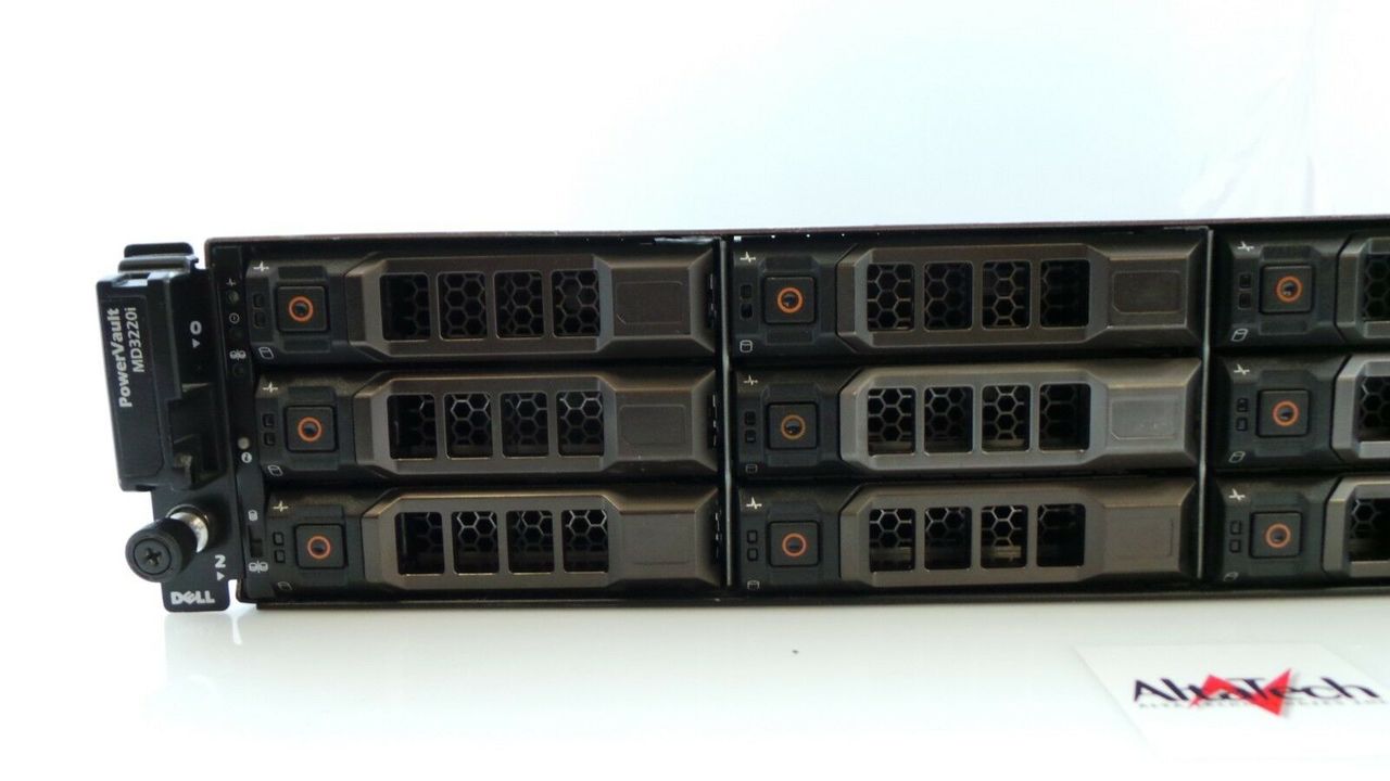 Dell MD3220i PowerVault 12x2.5" SAS HDD Storage System, Used