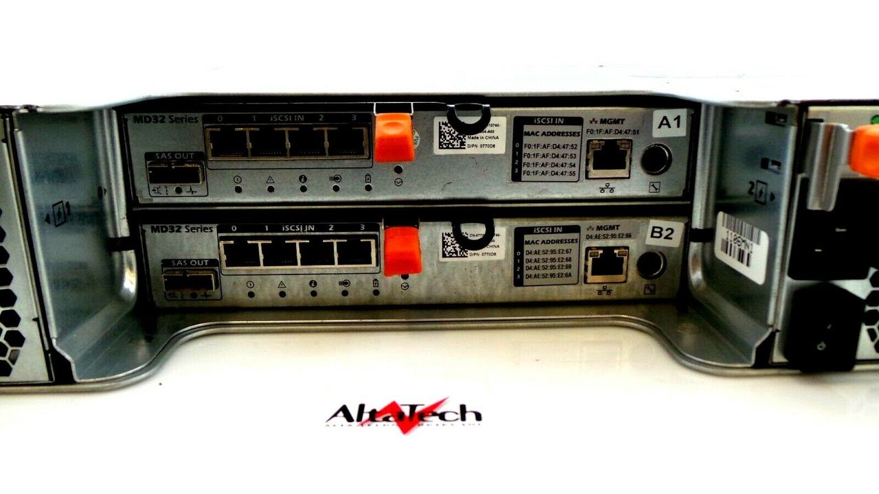 Dell MD3220i PowerVault 12x2.5" SAS HDD Storage System, Used