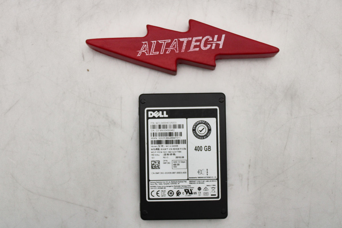 Dell MFC6G 400GB SSD SAS 2.5 12G MU PM1635A MZILS400HEGR0D3 / MZ-ILS400, Used