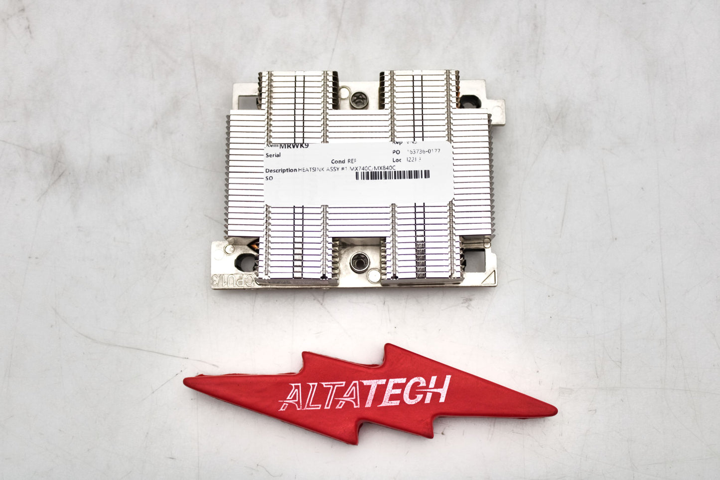 Dell MRWK9 HEATSINK ASSEMBLY #1 MX740C/MX840C, Used