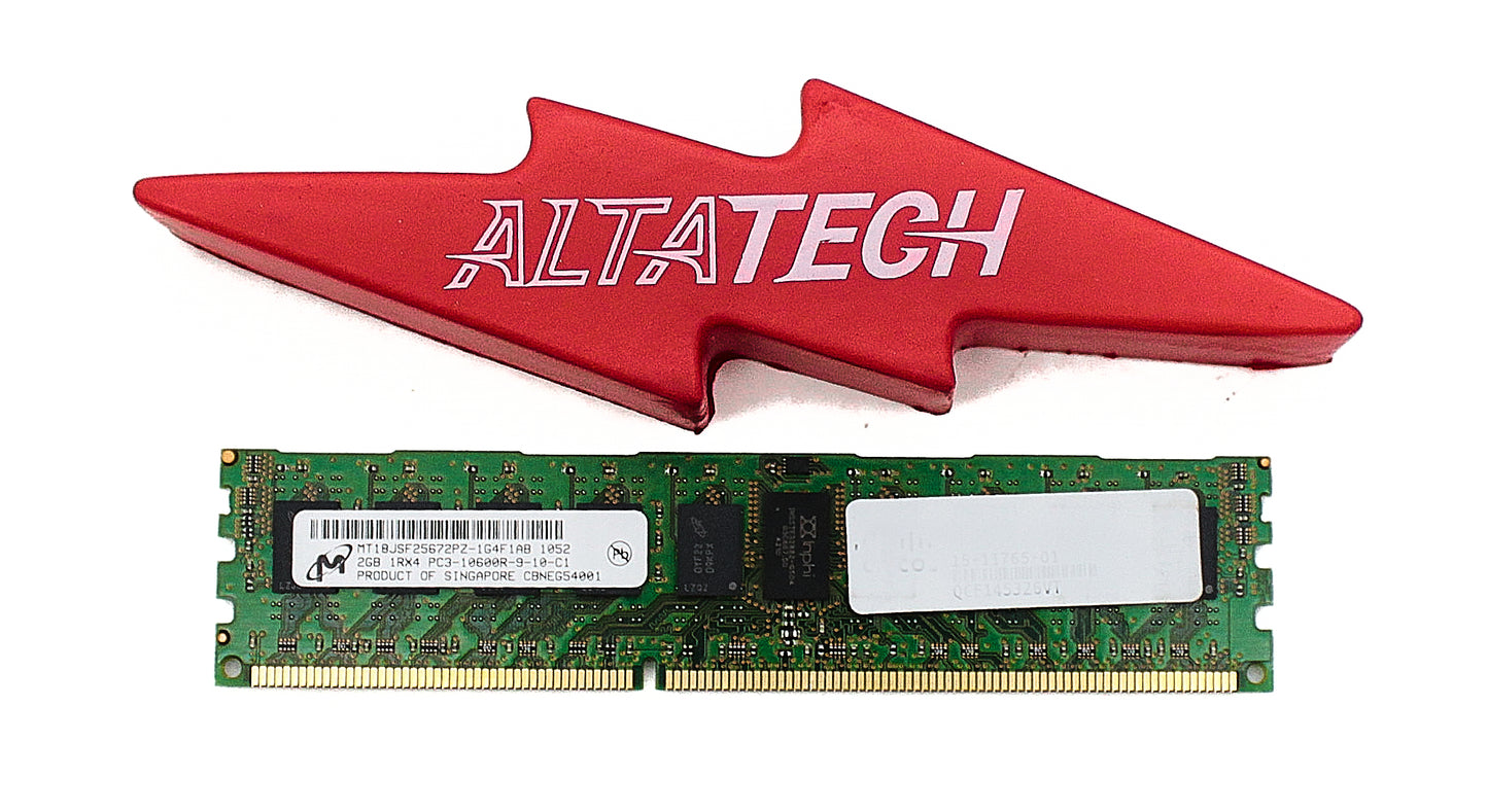 Dell MT18JSF25672PZ-1G4F 2GB PC3-10600R DDR3-1333 1RX4 ECC, Used