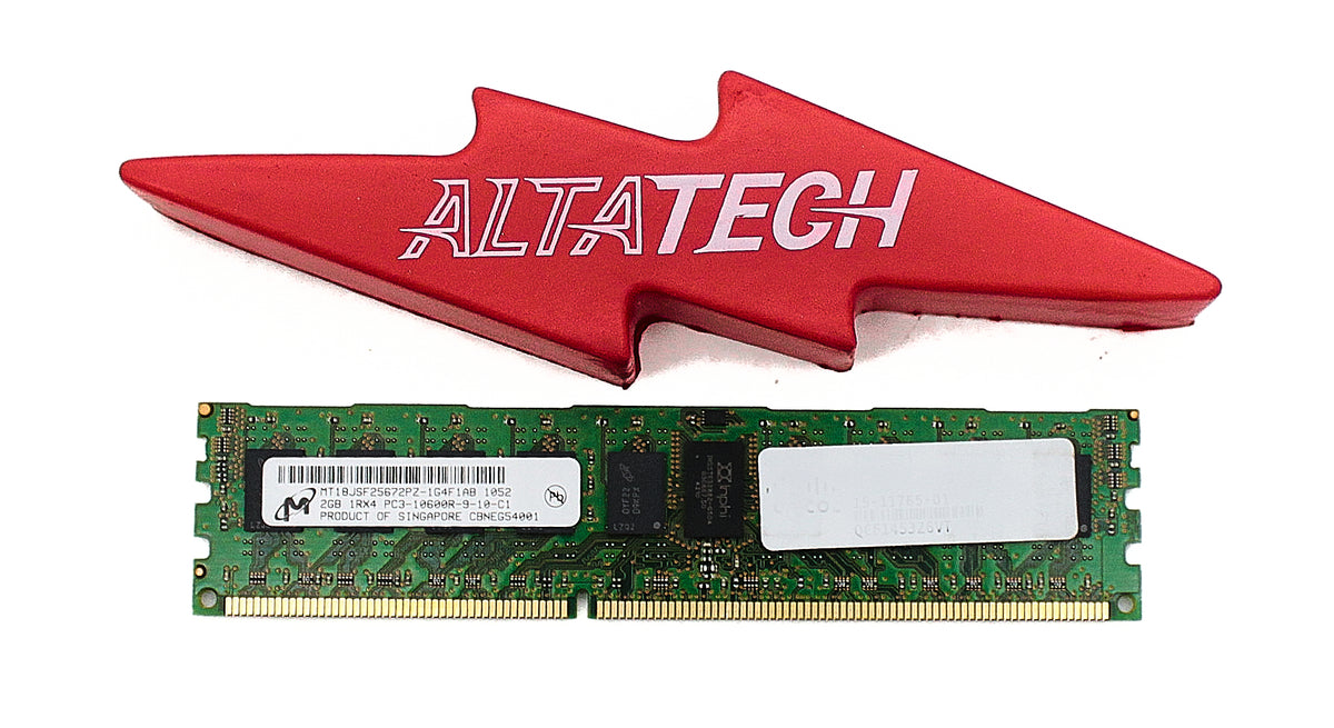 Dell MT18JSF25672PZ-1G4F 2GB PC3-10600R DDR3-1333 1RX4 ECC, Used