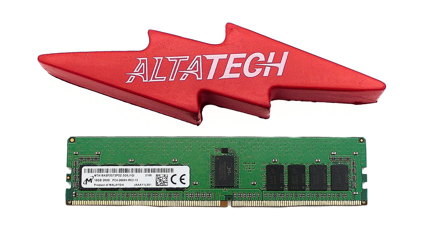 Dell MTA18ASF2G72PDZ-2G61 16GB PC4-21300V DDR4-2666 2RX8 ECC, Used