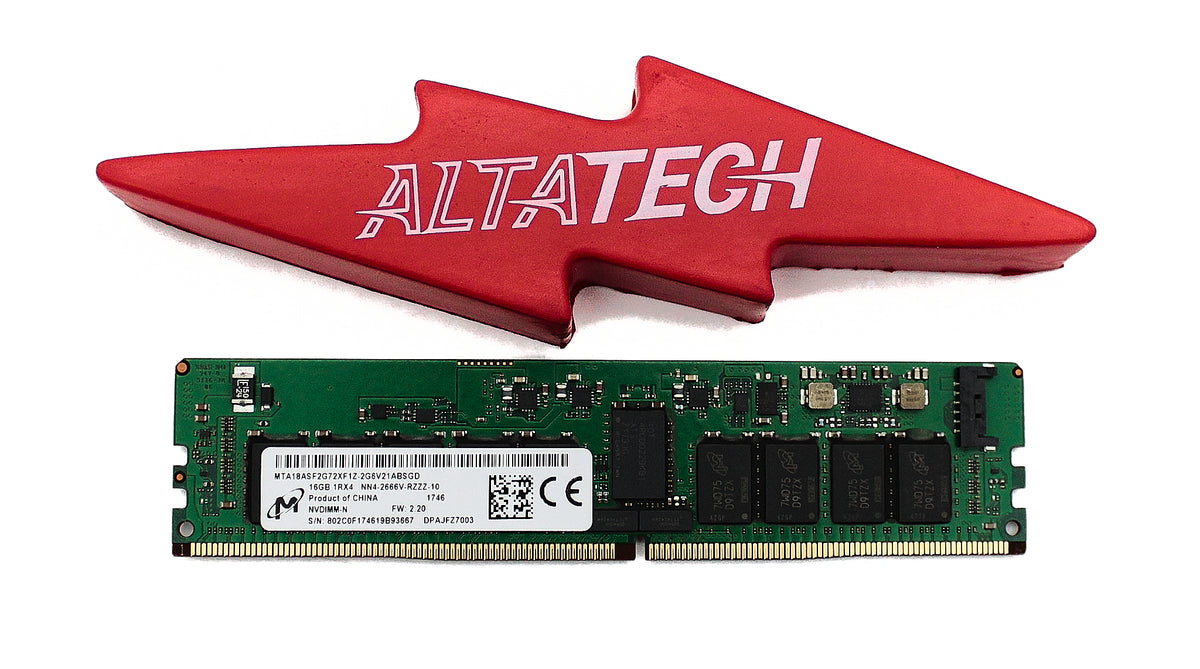 Dell MTA18ASF2G72XF1Z-2G6V2 16GB PC4-21300VR DDR4-2666 1RX4 ECC, Used