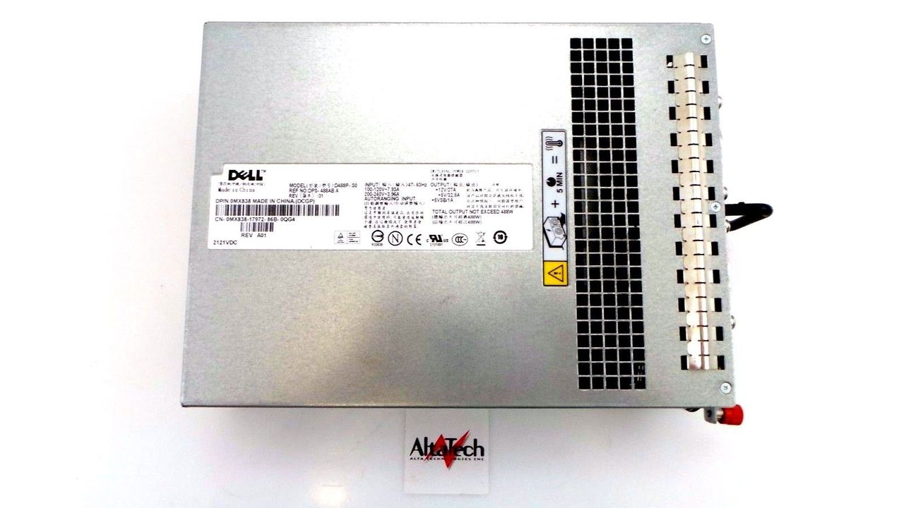 Dell MX838 PowerVault MD1000/MD300i 488W Power Supply Unit, Used