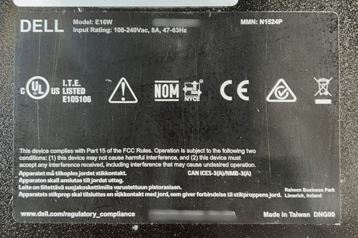 Dell N1524P N1524P 24X1G BASE-T+ 4X 10G S+ MD, Used