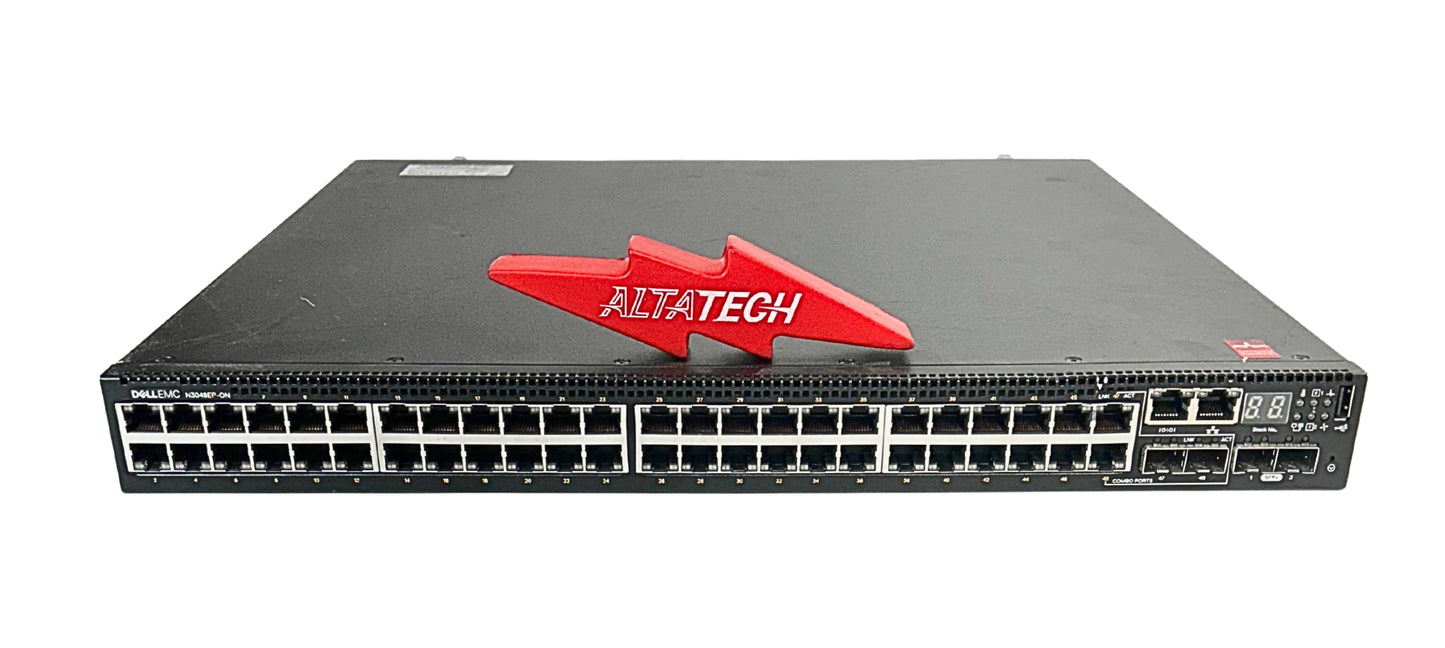 Dell N3048EP-ON 48X1G Base-T 2X10G SFP+ Switch, Used