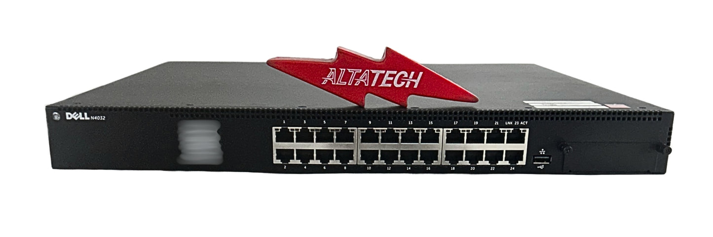 Dell N4032 24 Port 10GbE Base-T Managed Switch, Used