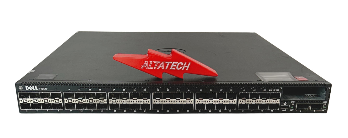 Dell N4064F 48X10G SFP+ 2X40G QSFP Ethernet Switch, Used