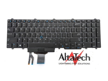 Dell N7CXW US Keyboard with Pointer for Latitude/Precision Laptops, Used