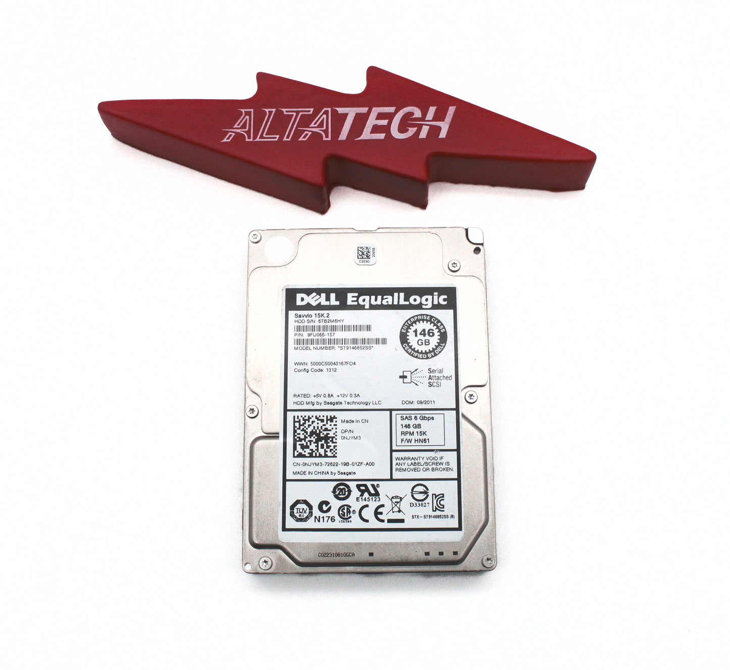 Dell NJYM3-EQL 146GB 15K SAS 2.5 6G HDD EQL, Used