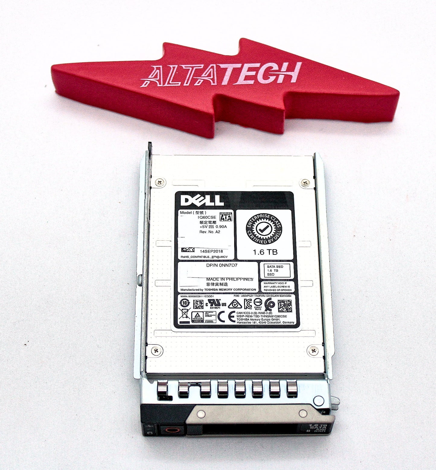 Dell NN7D7 1.6TB SSD SATA 2.5 6G MU SED THNSF81Q60CSE, Used