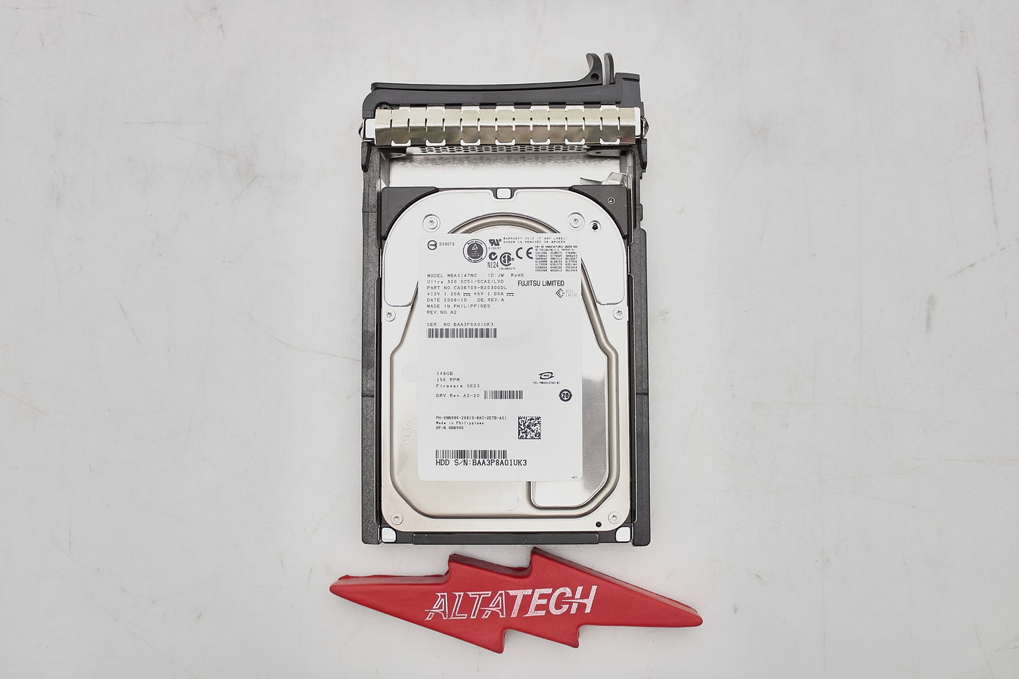 Dell NN996 146GB 15K U320 MBA3147NC / CA06775-B40300LD, Used