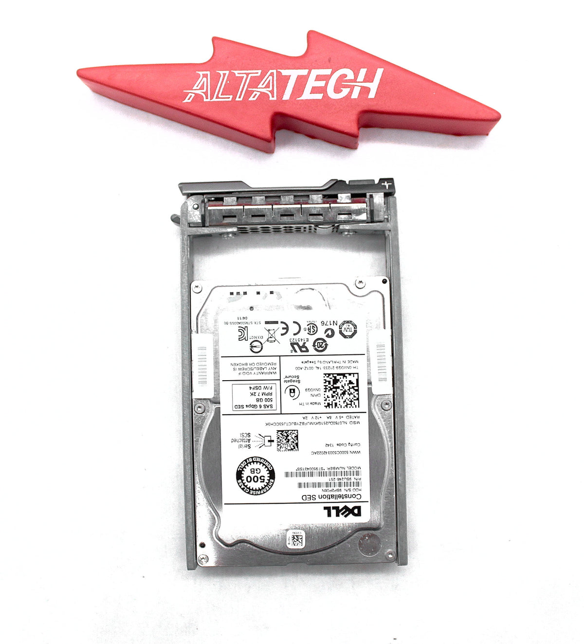 Dell NV0G9 500GB 7.2K SAS 2.5 6G HDD SED, Used