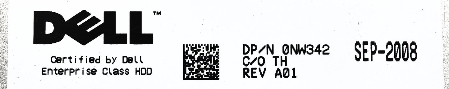 Dell NW342 750GB 7.2K SATA 3.5 3G HUA721075KLA, Used