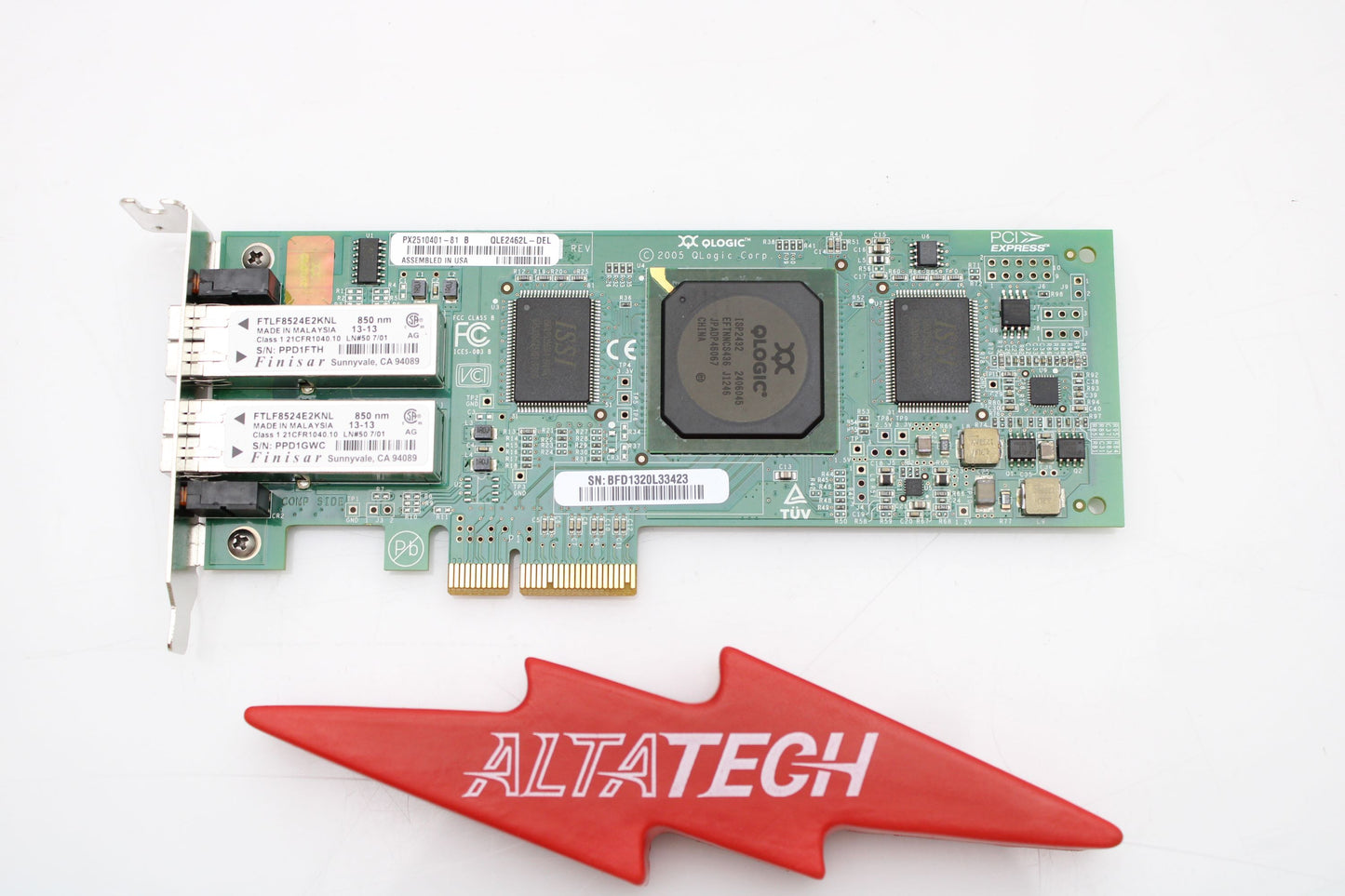 Dell P23M2 4GB Dual Port HBA QLE2462 LP, Used