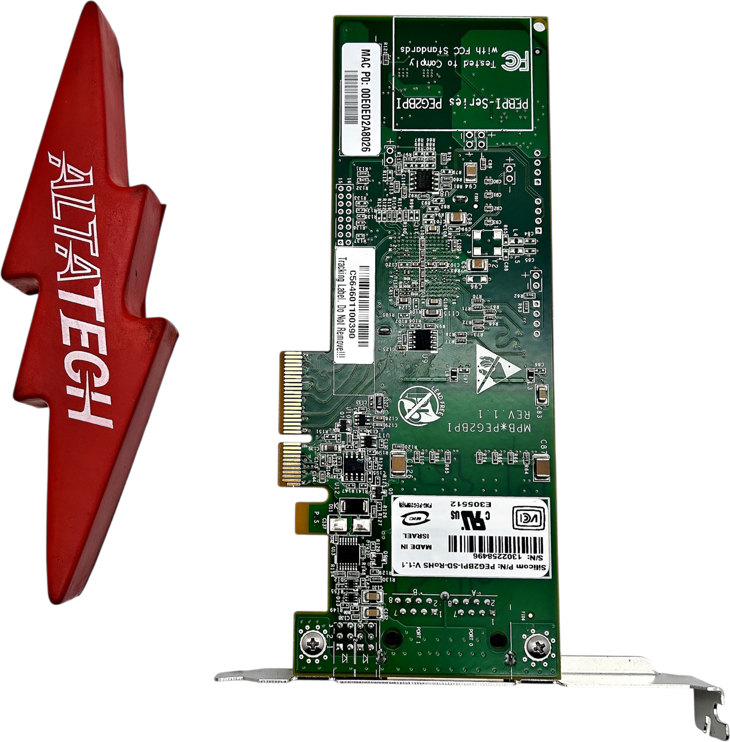Dell PEG2BPI Dual Port Gigabit Ethernet Card PCIE, Used