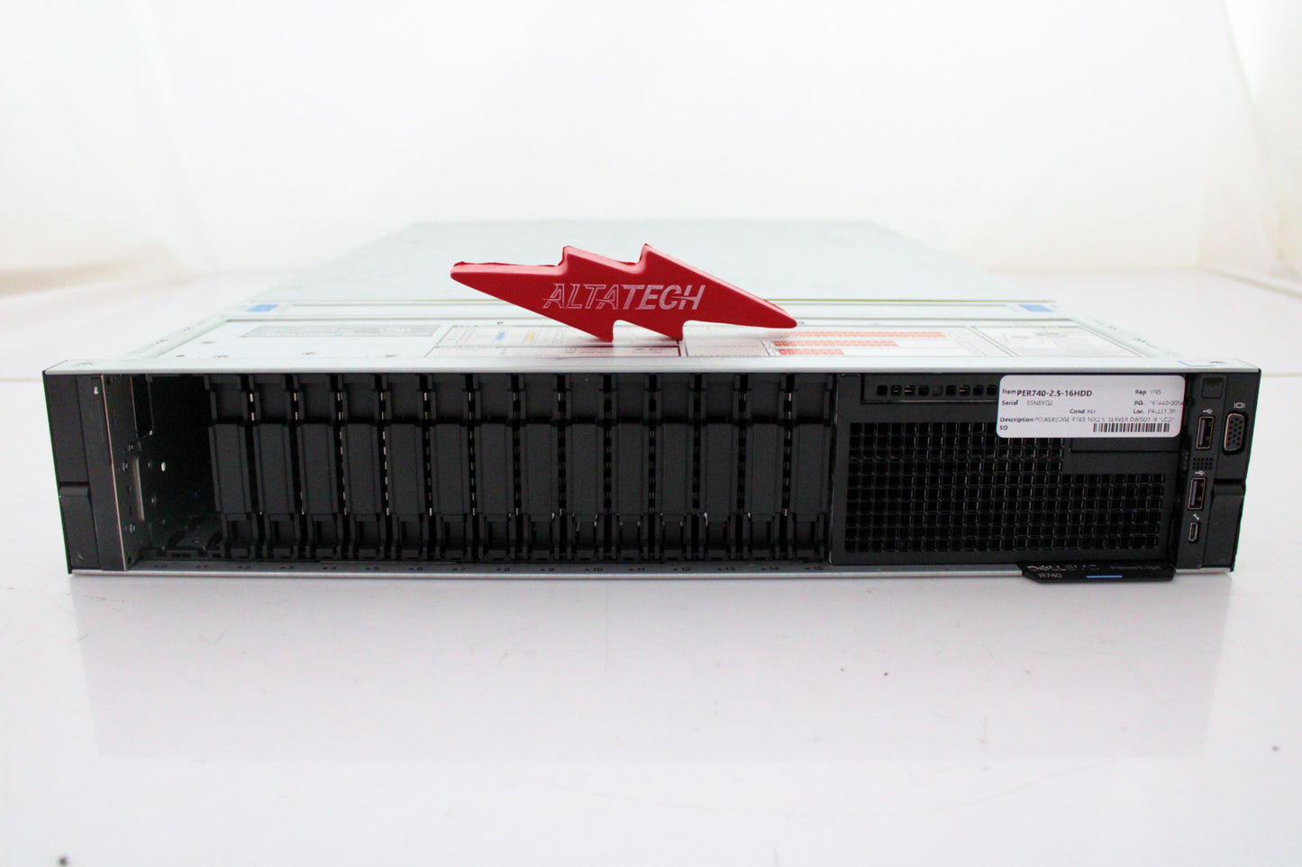 Dell PER740-2.5-16HDD POWEREDGE R740 16X2.5' Server Chassis, Used