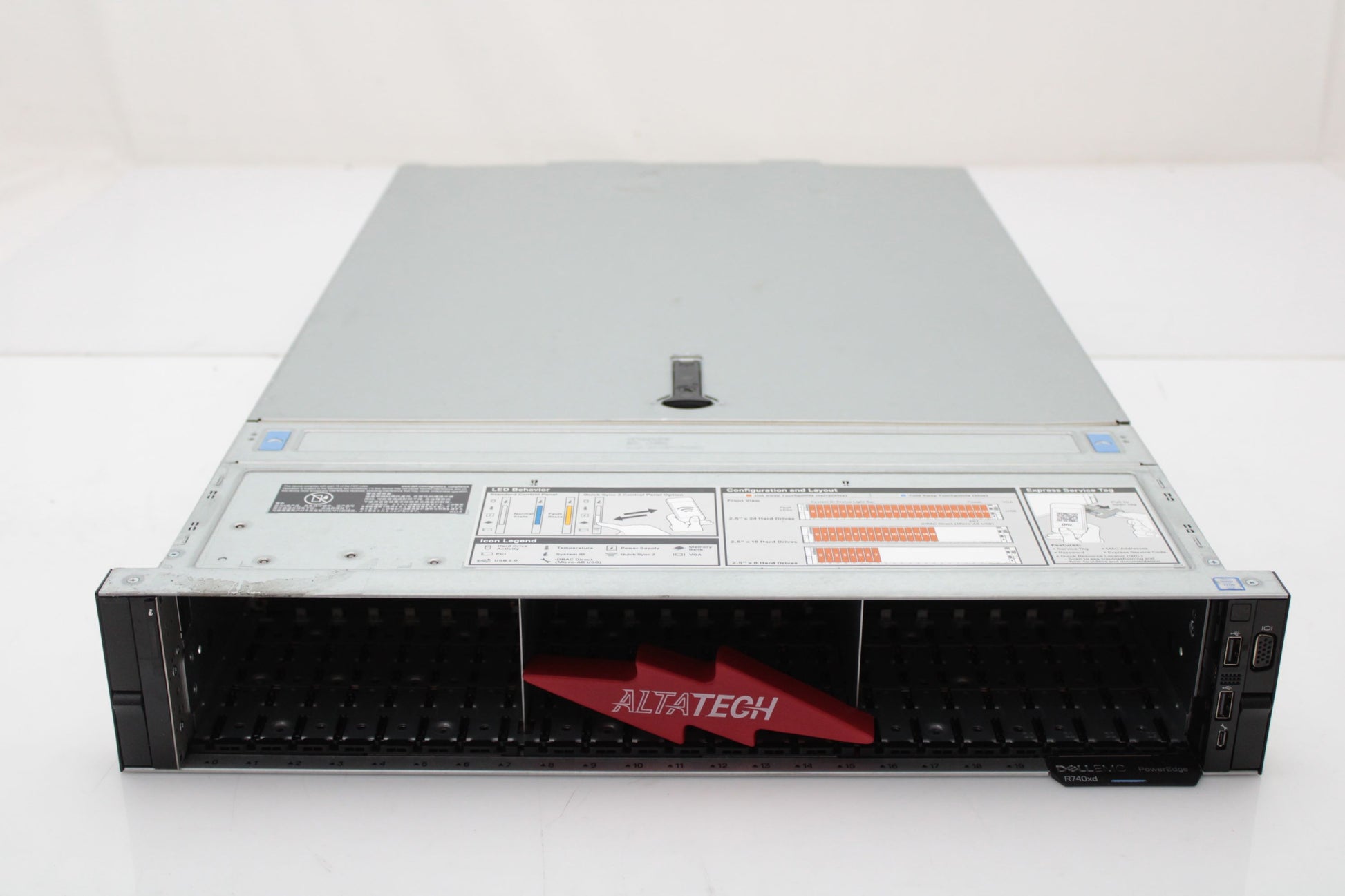 Poweredge R740xd Rear Dell PER740XD-2.5X24-4RR PowerEdge R740XD CTO Server Chassis