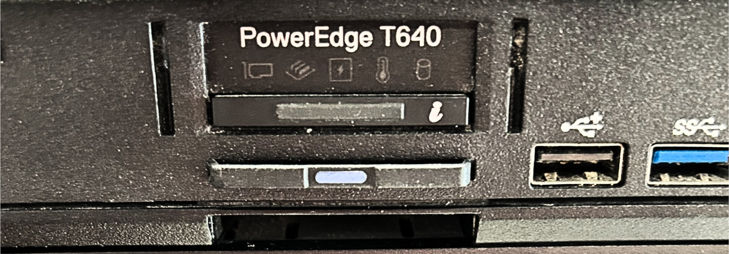 Dell PET640-2.5-16HDD PowerEdge T640 16 x 2.5 Inch SFF Tower, Used