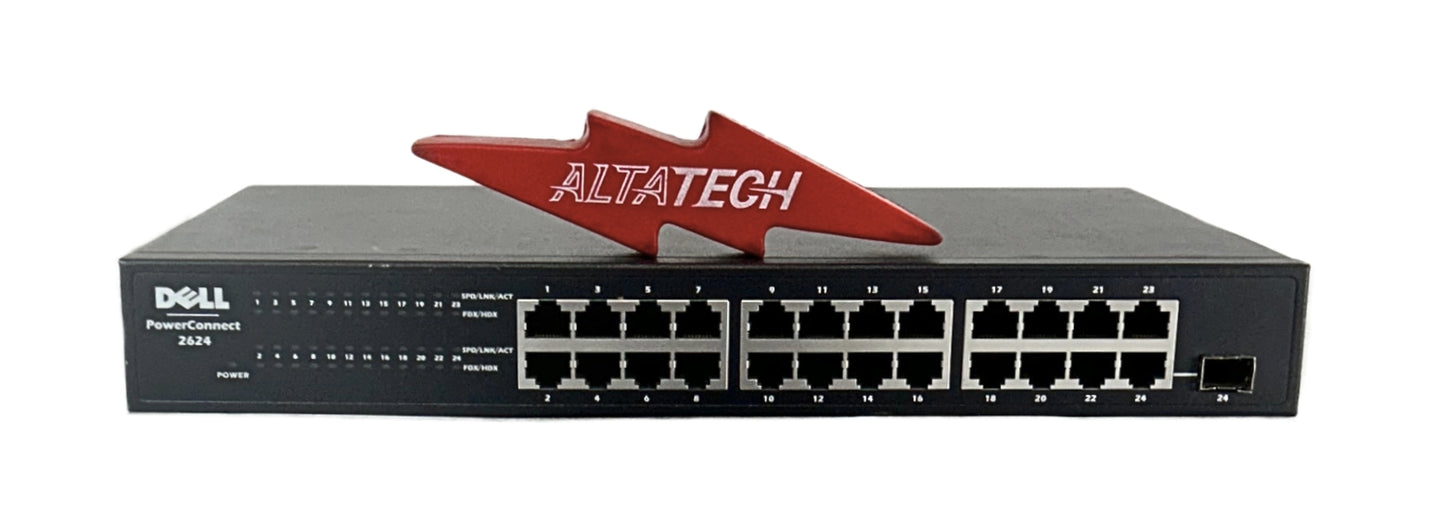 Dell PowerConnect 2624 24 Port Gigabit Managed Ethernet Switch, Used