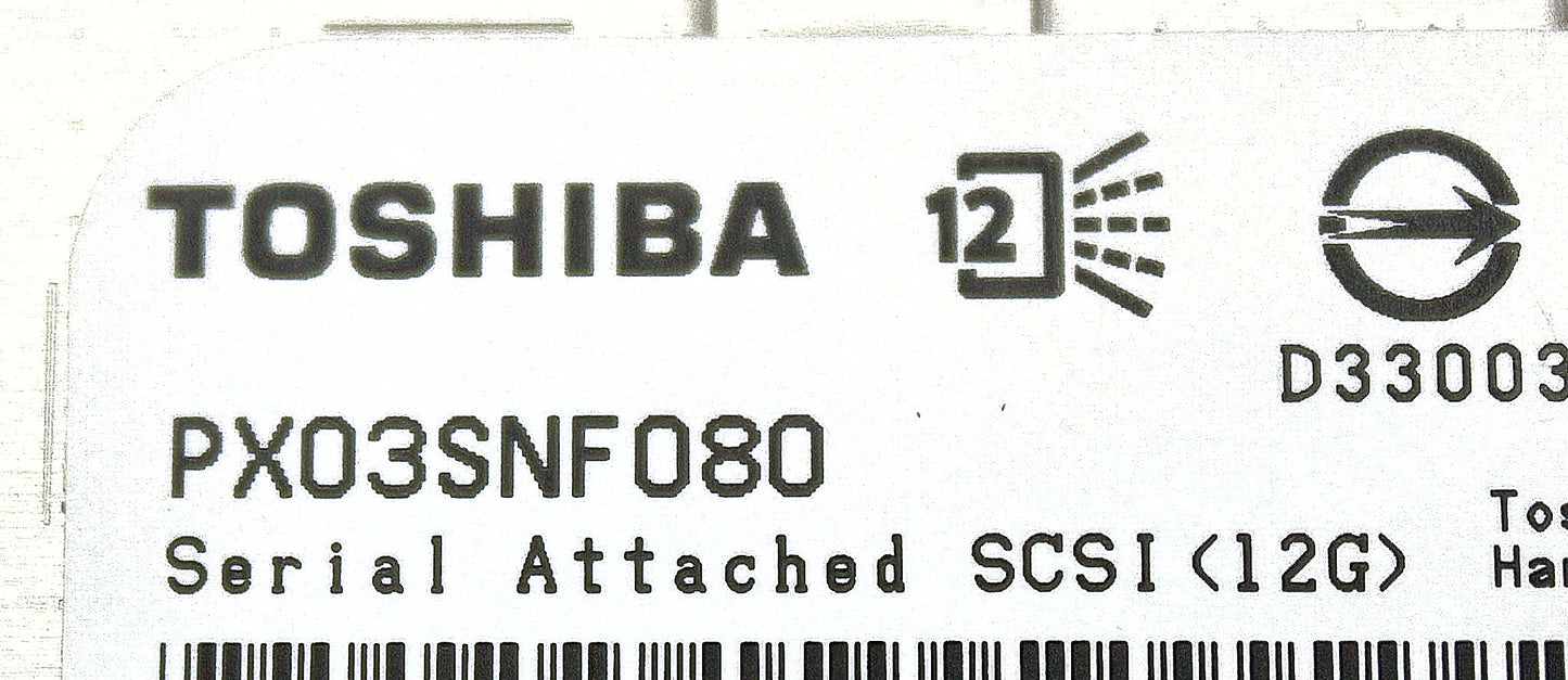 Dell PX03SNF080 800GB SSD SAS 2.5" 12G RI, Used