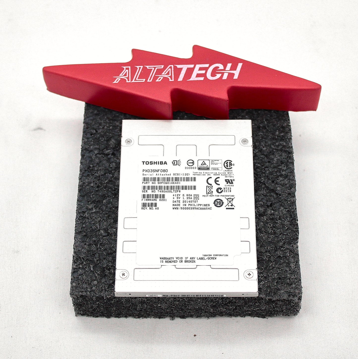 Dell PX03SNF080 800GB SSD SAS 2.5" 12G RI, Used