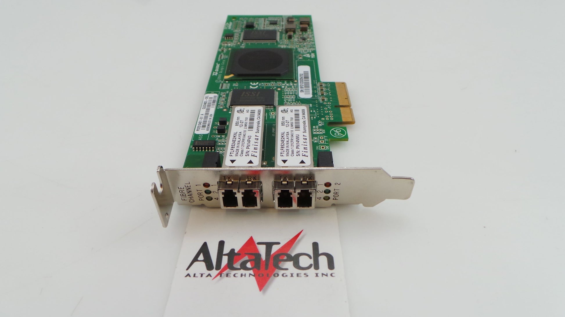 Dell QLE2462-E Qlogic P23M2 4GB Dual Port Fibre Channel HBA Host Bus Adapter LP, Used