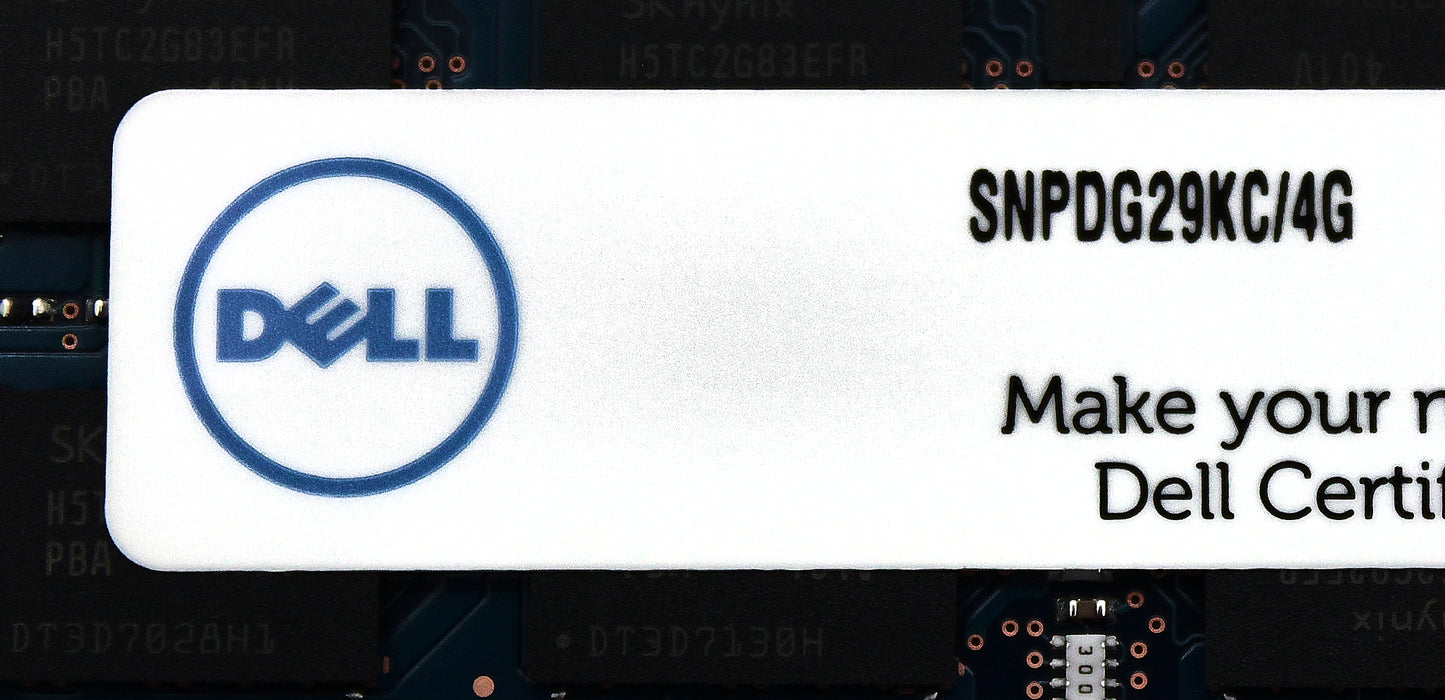 Dell REF_SNPDG29KC/4G 4GB PC3L-12800S DDR3-1600 2RX8 N-ECC SODIMM, Used
