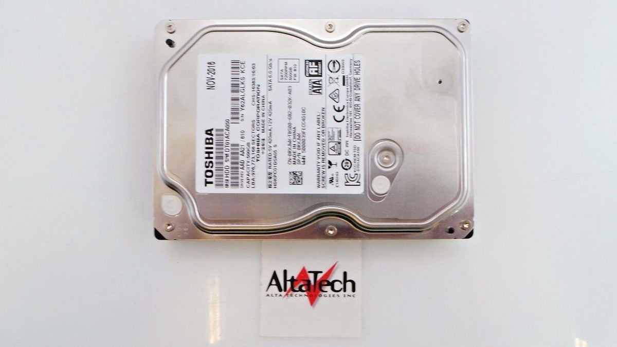 Dell 0RXJWX 500GB 7.2K SATA 3.5" 6G, Used