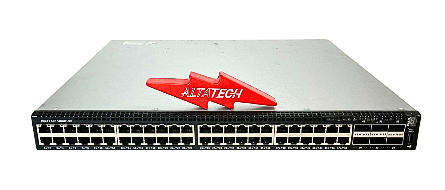 Dell S4048T-ON **DMG PORT SHIELD** Tested & Working S4048T-ON 48X10GB RJ45 6XQSFP+ 2XF, Used