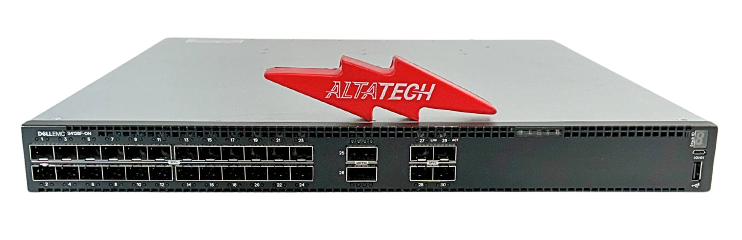 Dell S4128F-ON S4128F-ON 28P SFP+ 2P QSFP28 OS10 Perpetual, Used