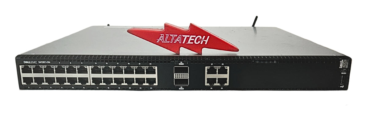 Dell S4128T-ON S4128T-ON 28X10GB-T 2X25G QSFP SWH, Used