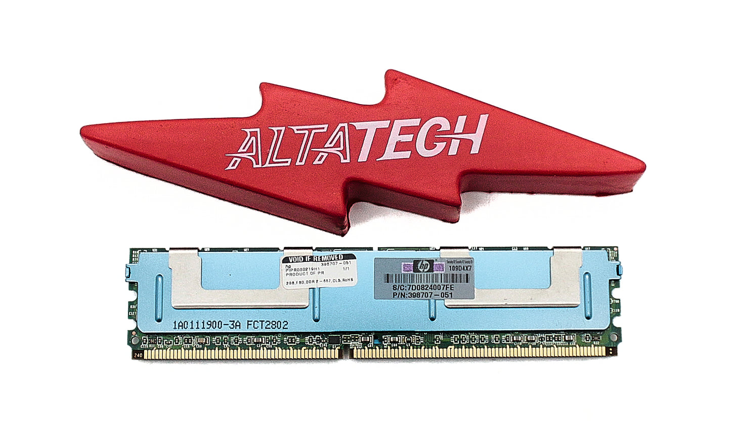 Dell SG5SD42N2G1BDDEHCH 2GB PC2-5300F DDR2-667 2RX4 ECC, Used