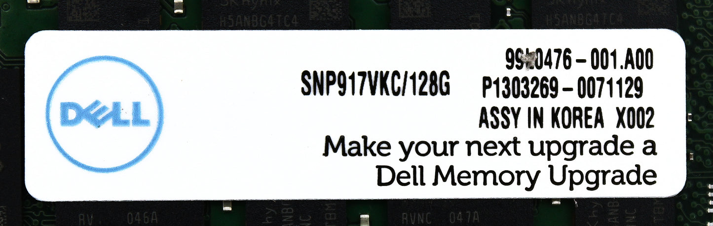Dell SNP917VKC/128G 128GB PC4-21300VL DDR4-2666 8RX4 ECC, Used