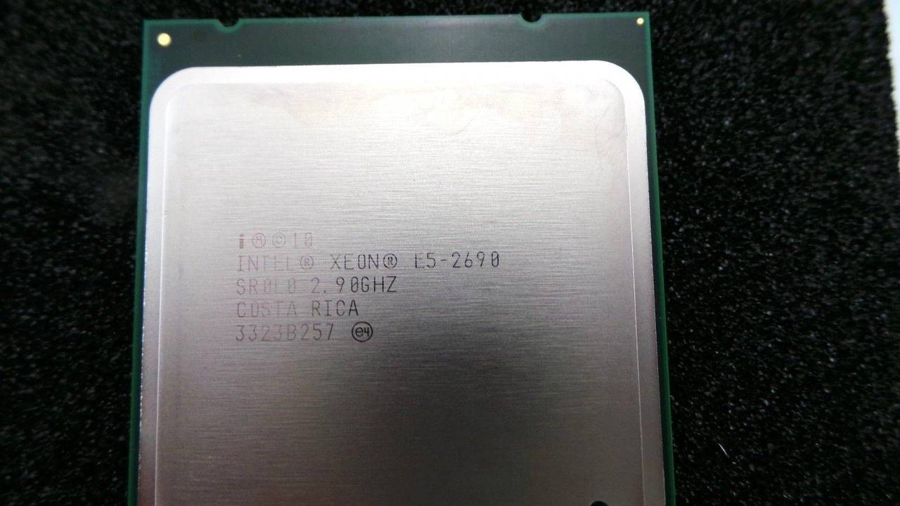 Dell 0SR0HA Dell SR0HA Intel SR0L0 Xeon E5-2690 8-Core 2.9GHz Processor w/ Thermal Grease, Used