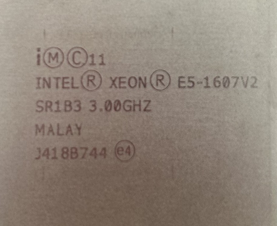 Dell SR1B3 E5-1607V2 QC 3.0GHZ 10M 5GT/S 2011, Used