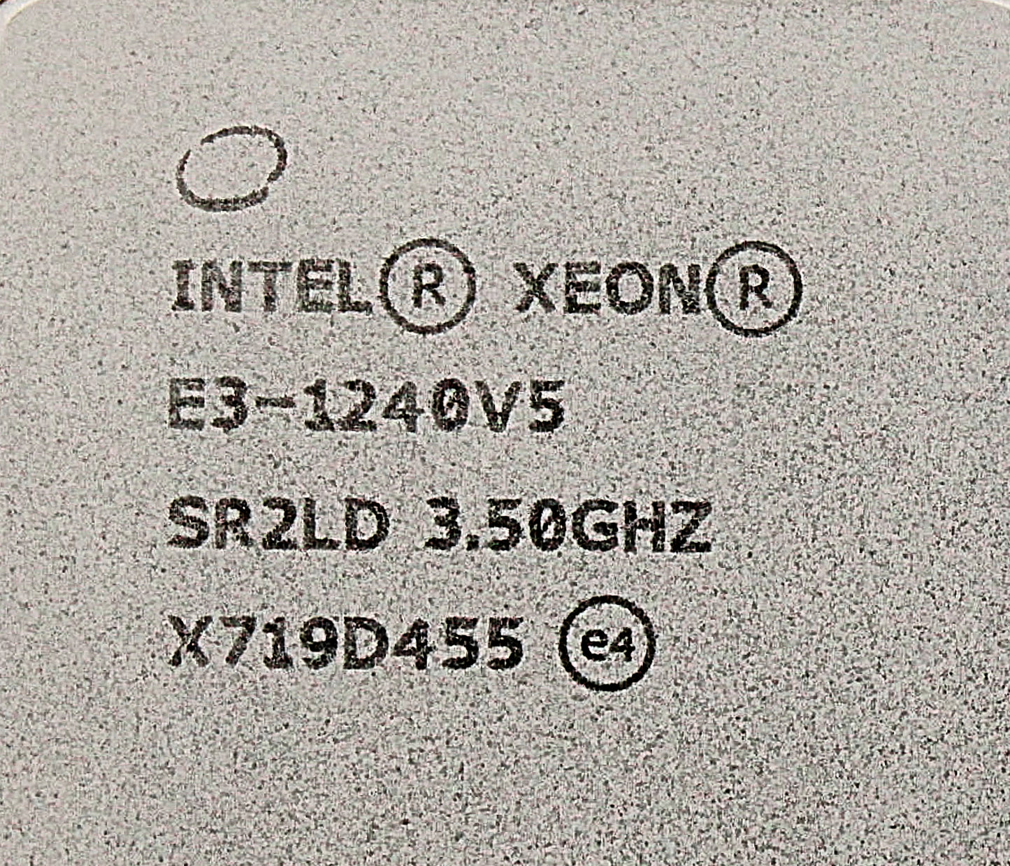 Dell SR2LD 3.5GHZ/8MB/80W/ 4C PRC, E3-1240V5, Used