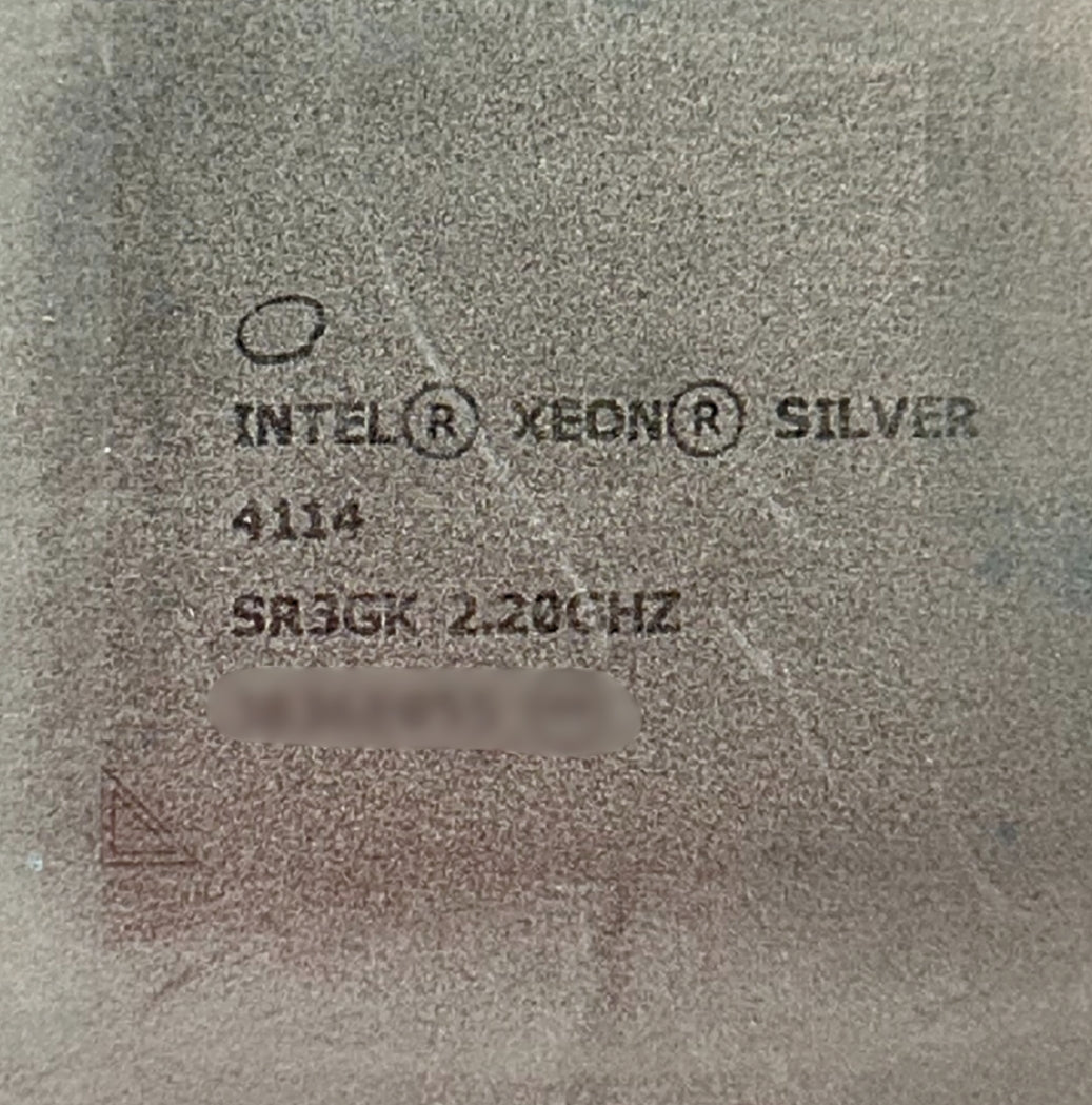 Dell SR3GK 2.2GHZ/14MB/85W/10C AG 4114, Used