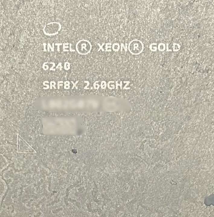 Dell SRF8X 2.6GHZ/24.75MB/150W/18C, AU 6240, Used