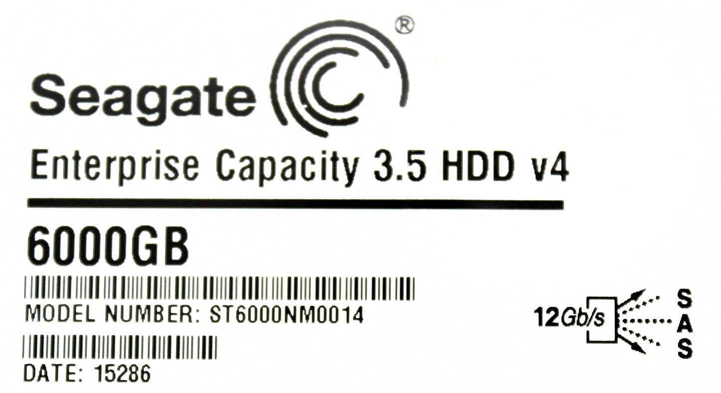 Dell ST6000NM0014 6TB 7.2K SAS 3.5 12G 4K, Used
