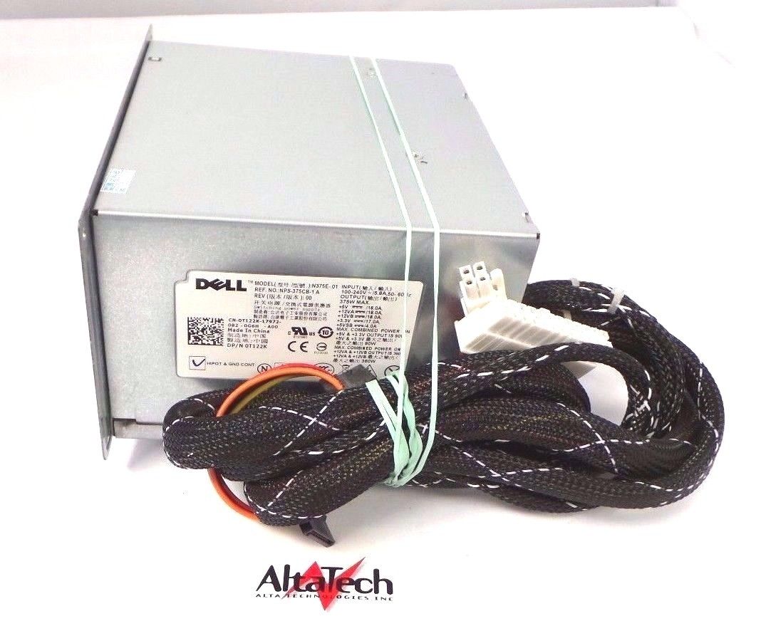 Dell T122K PowerEdge T310 375W ATX Switching Power Supply, Used