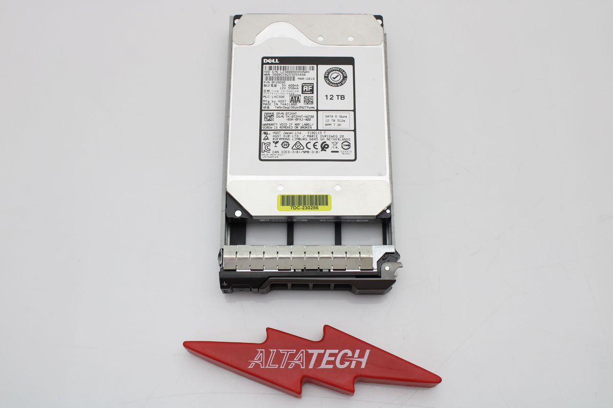 Dell T2YHT 12TB 7.2K SATA 3.5 6G, Used
