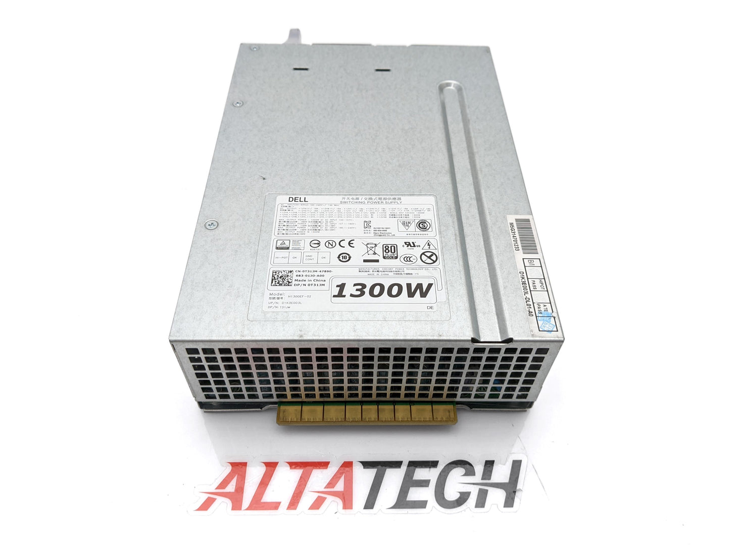 Dell T31JM 1300W Power Supply Unit, PSU for Precision T7910 Workstation, Used