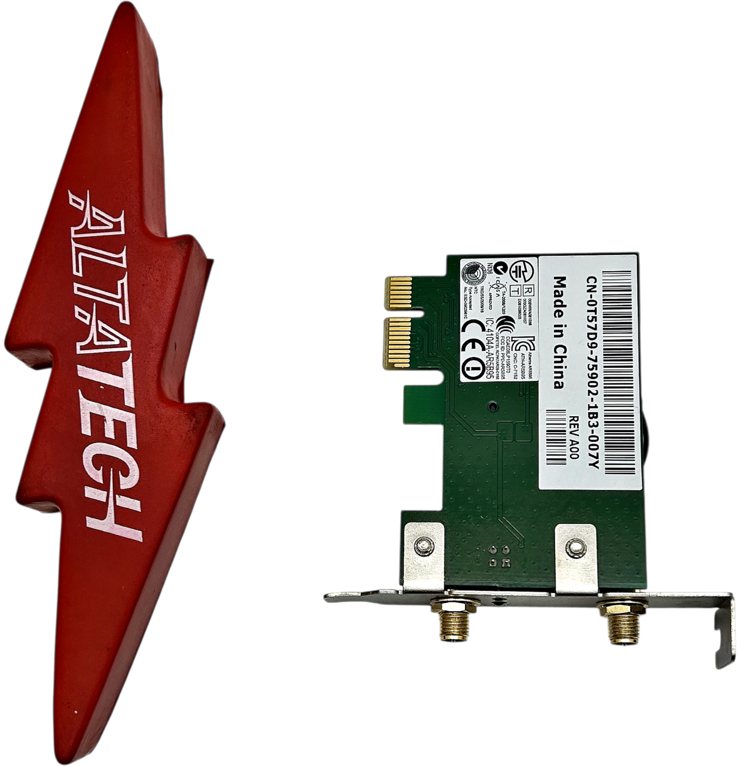 Dell T57D9 WLAN LOW PROFILE PCI-E CARD, Used