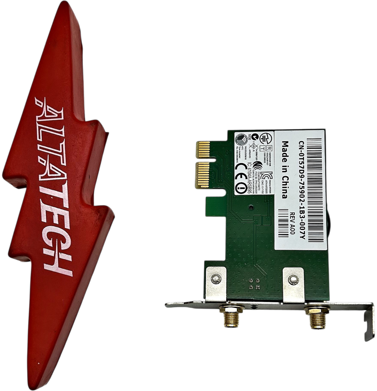 Dell T57D9 WLAN LOW PROFILE PCI-E CARD, Used