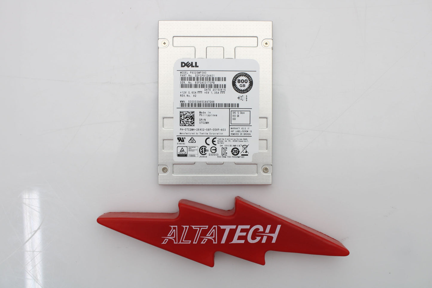 Dell 0TC2MH 800GB SSD SAS 2.5 12G MU, Used